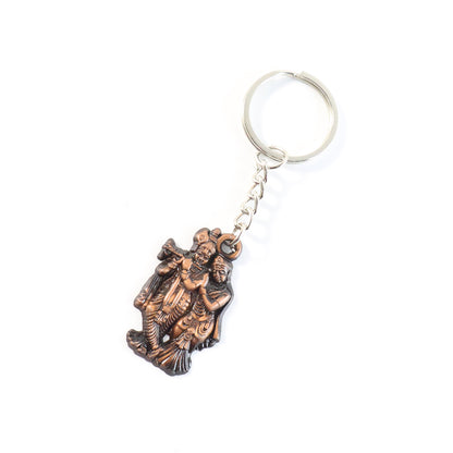 Radha Krishna Metal Keychain (1 Pc) Keychain