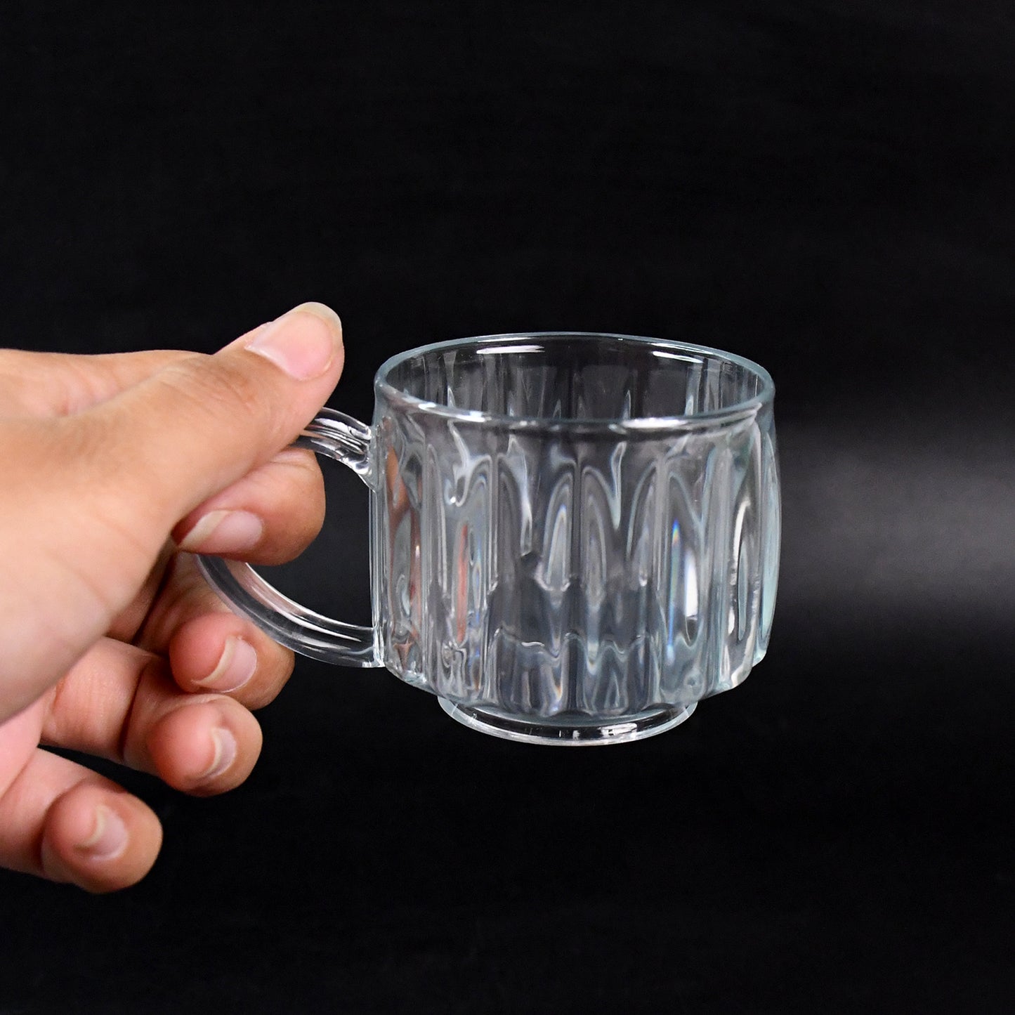Unbreakable Transparent Plastic Tea Cups (Set Of 6 Pc) Home and Kitchen