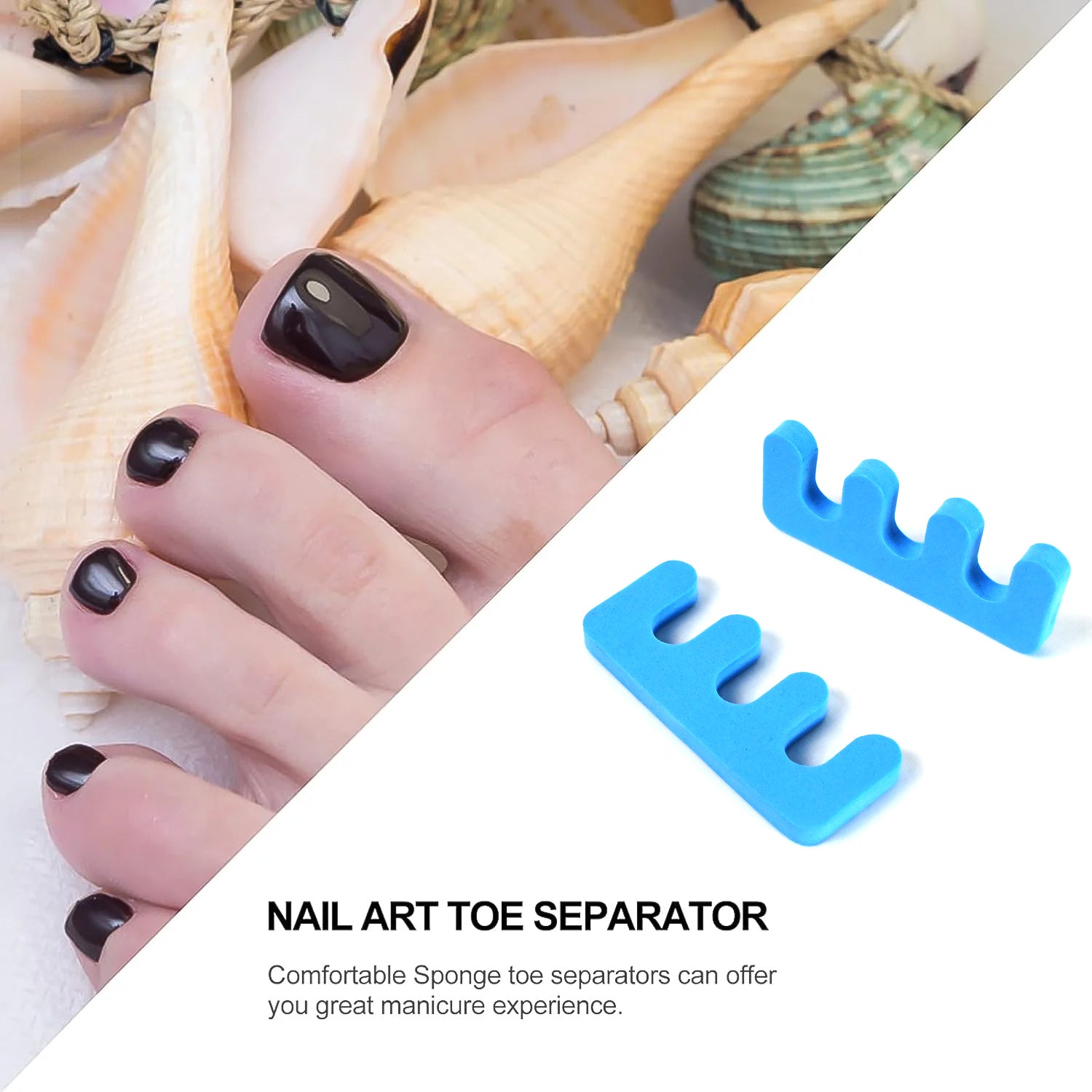 Toe Separators Toe Spacers Sponge Toe Stretcher Pedicures (1 Pair) Health and Beauty