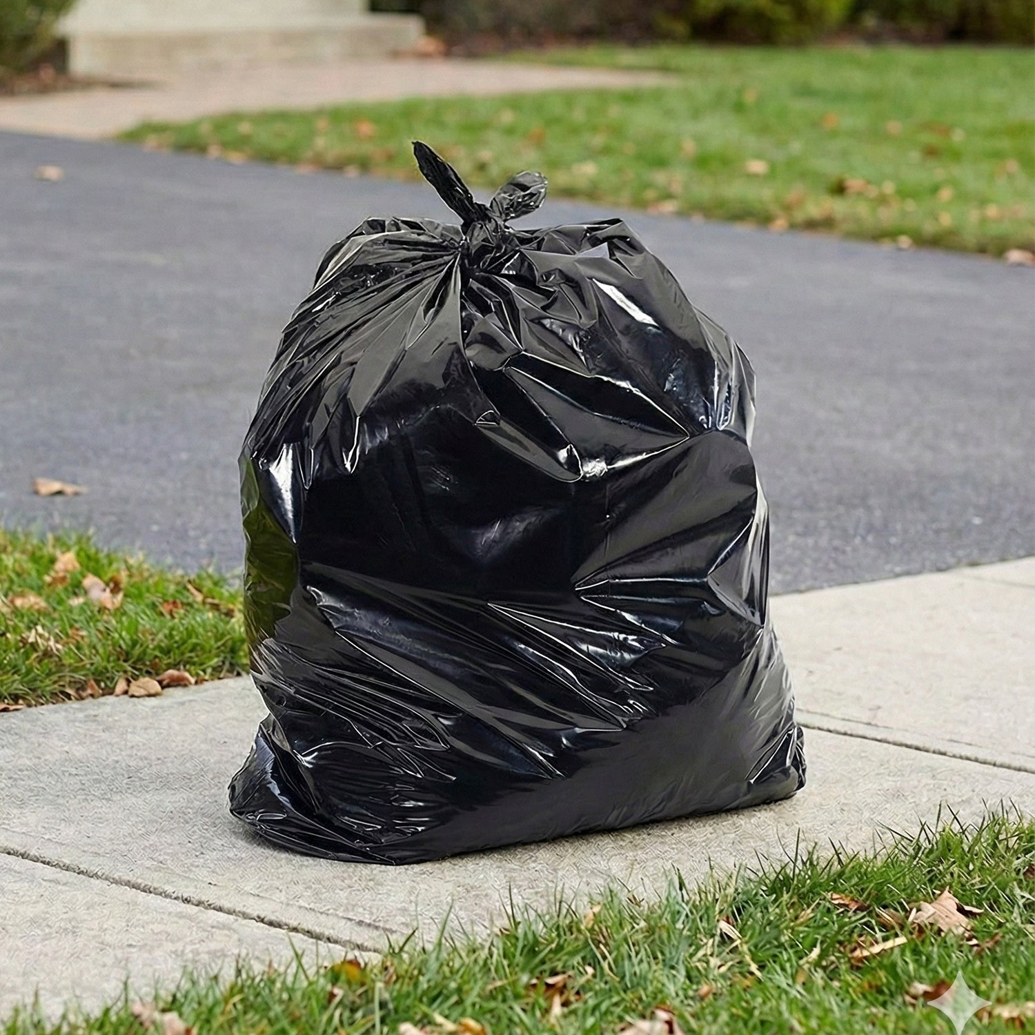 Heavy-duty Black Garbage Bag Roll For Home Commercial Waste Disposal (1 Roll) | Bag Size: 36 × 48 cm Home and Commercial Waste Disposal