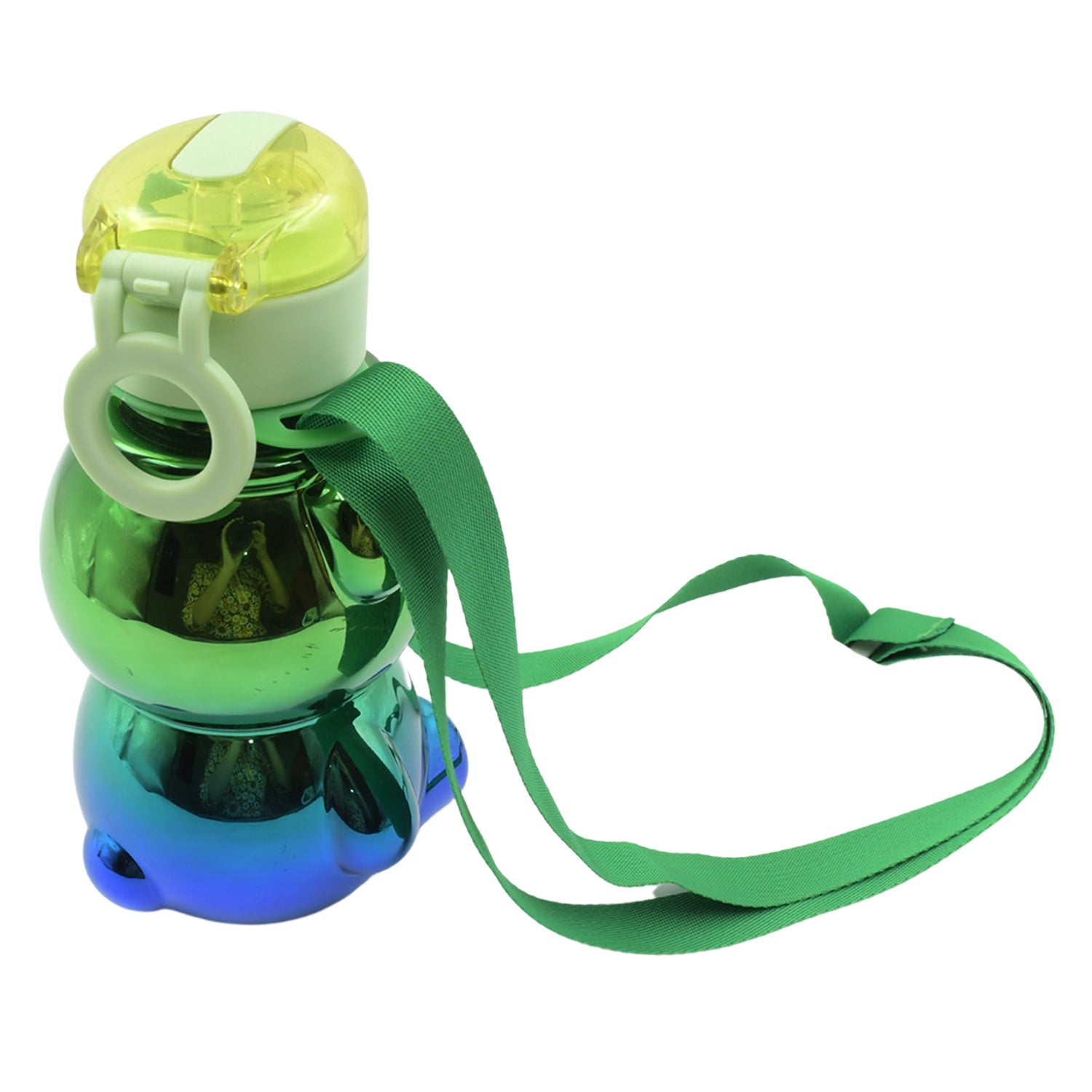 Cute Plastic Water Bottle Straw Bottle With With Adjustable Shoulder Strap And Stickers Portable Drinking Cup Water Bottle For Kids Water Bottles