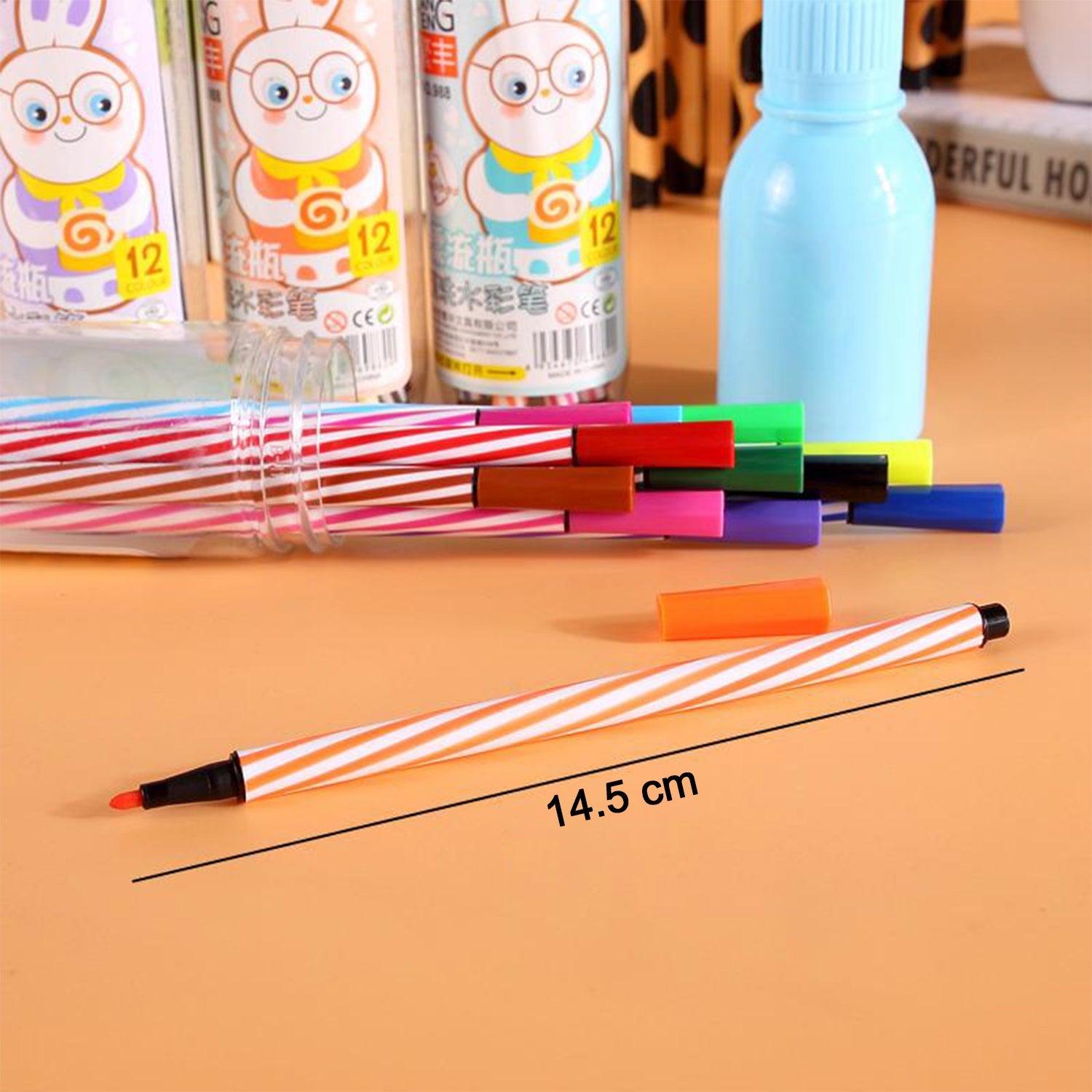Minions Sketch Pen Set with Case - Pack of 12 Color Markers Stationery & Office