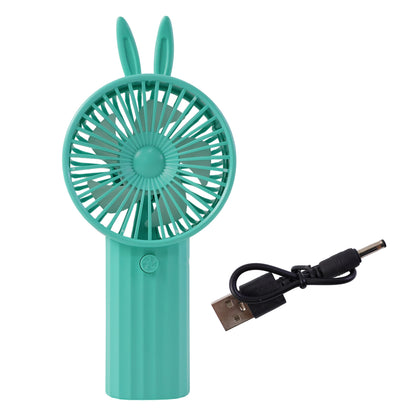 Cute Bunny Ear Design Portable Usb Rechargeable Mini Handheld Fan (1 Pc) Electronics > Gadgets > Portable Fans